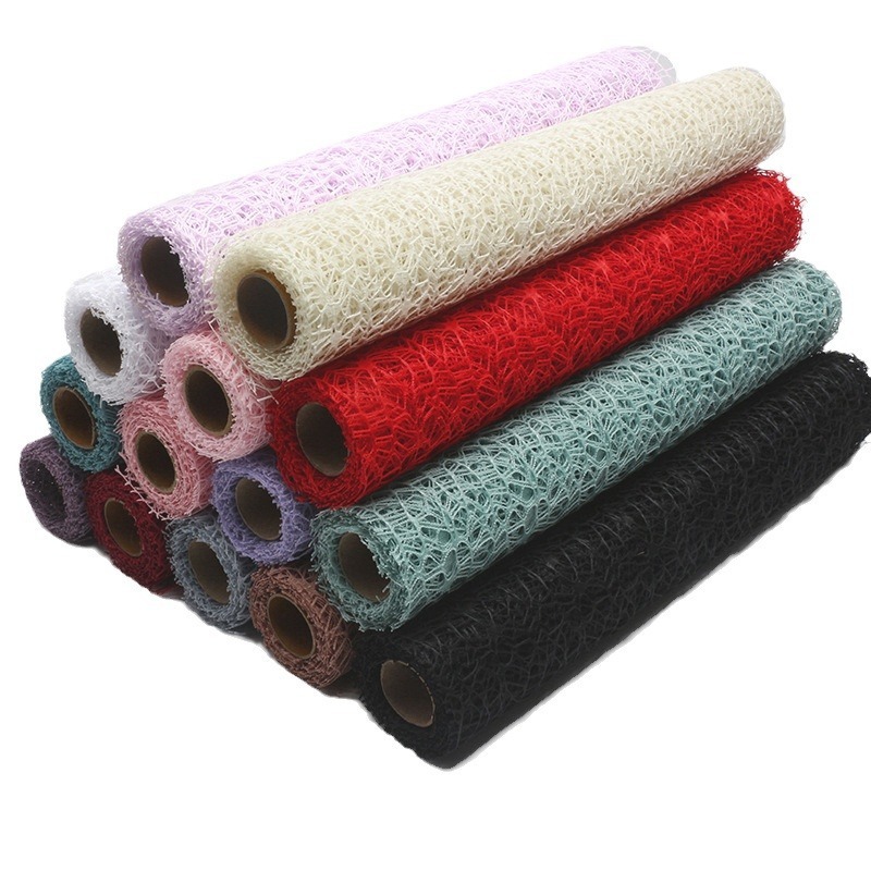 Jual [+- 1 Meter] Korean Hollow-Carved Design Flower Wrapping Mesh ...