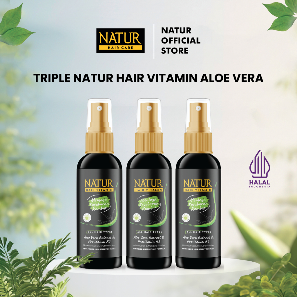 Jual Triple Natur Hair Vitamin Aloevera 80 ml - Paket Vitamin Rambut ...