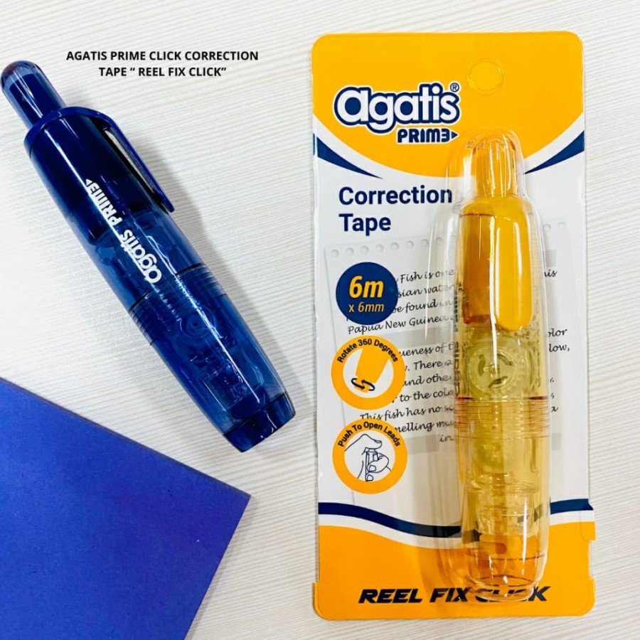 Jual TBMO AGATIS PRIME CLICK CORRECTION TAPE 6X6MM PCT-06CL-BC01 ...