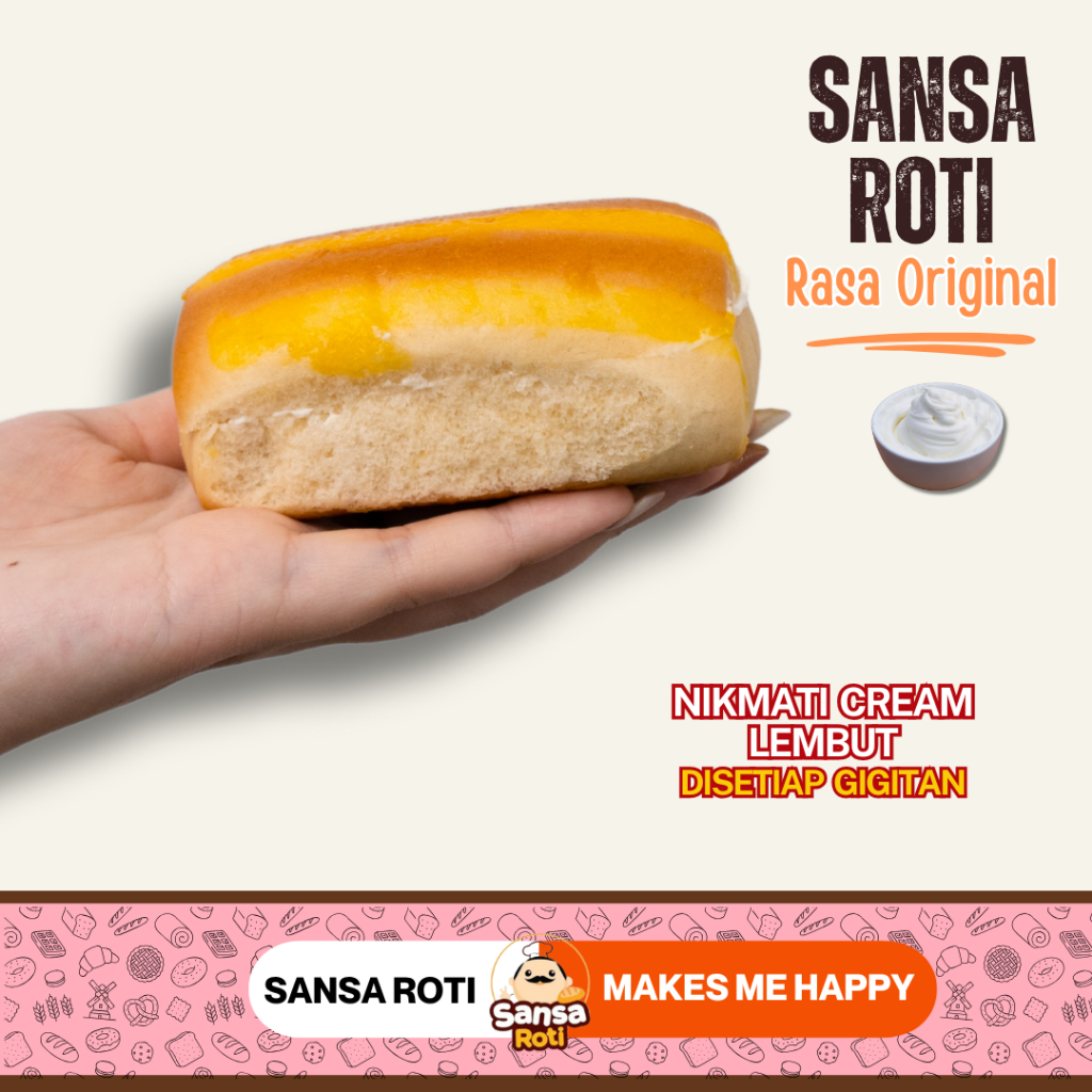 Jual Sansa Roti - Rasa Original isi 15 Pcs FREE 3 Pcs | Roti Sarapan ...