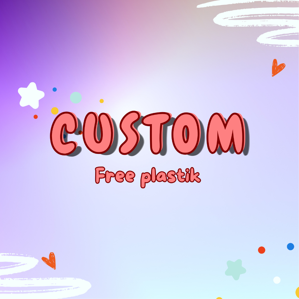 [CUSTOM FREE PLASTIK] ALAS PACKING GELANG CINCIN AKSESORIS SATUAN