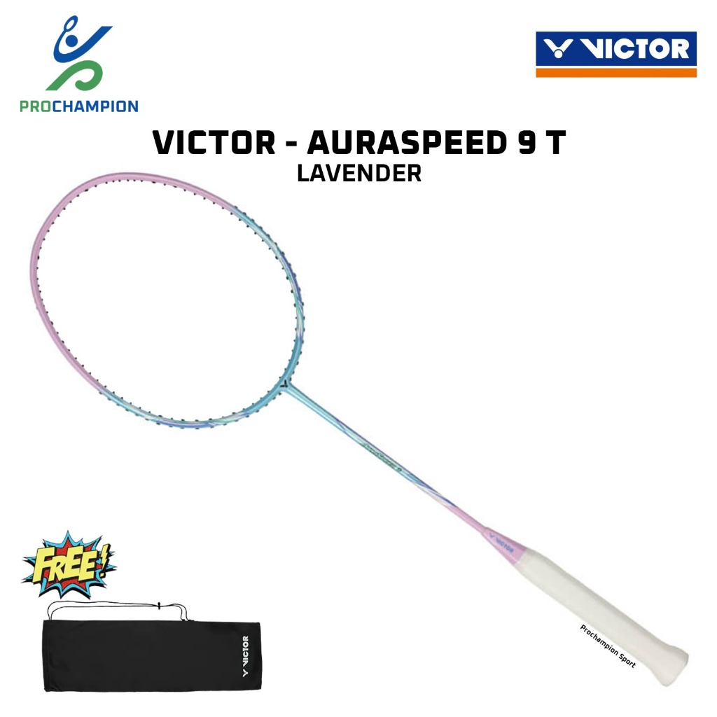 Jual New ! Raket Badminton Victor Auraspeed 9 T ARS 9T Lavender