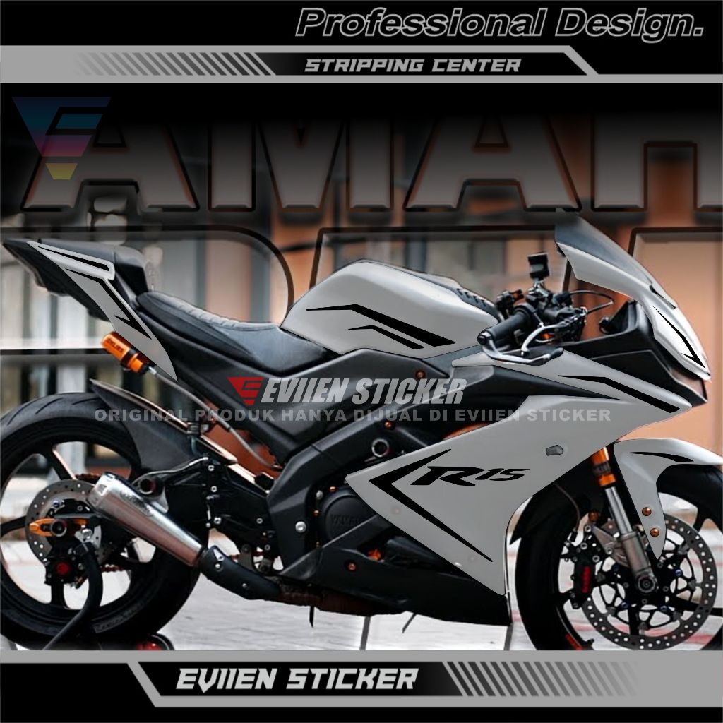 Jual Striping R15 V3 Cutting Sticker Kode R15-02 List Simpel Elegant ...
