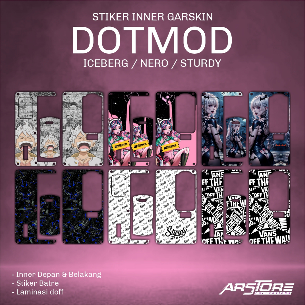 Jual Stiker Inner Garskin Dot Ice berg Arstore Collections | Shopee ...