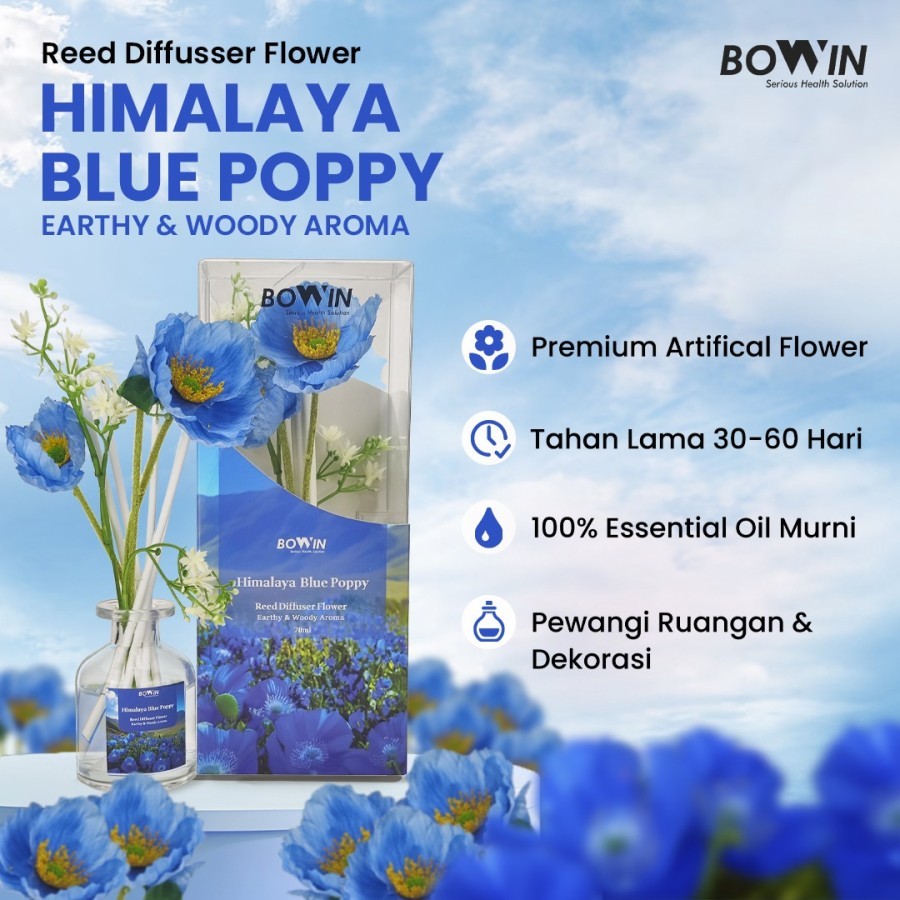 Jual Bowin Reed Diffuser Flower - Aromaterapi Pengharum Pewangi Ruangan ...