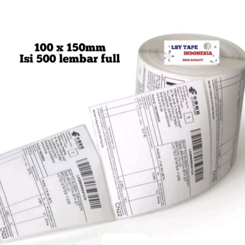 Jual KODE S78G Sticker Kertas Label Thermal Barde 1 x15 mm A6 Isi 5 ...