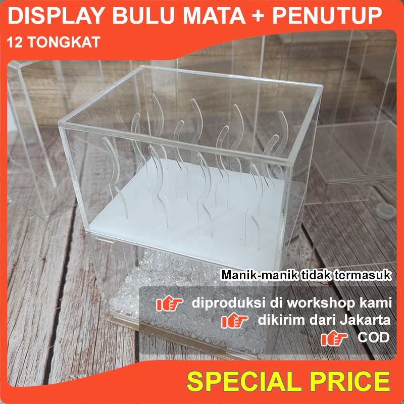 Jual Rak Display Bulu Mata 12 Tongkat / Display Akrilik Custom | Shopee ...
