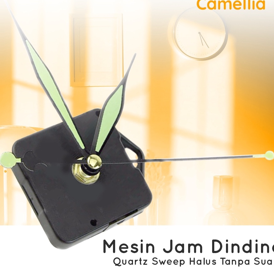 Jual PROMO BESAR Mesin Jam Dinding Quartz Sweep Halus Tanpa Suara Jam ...