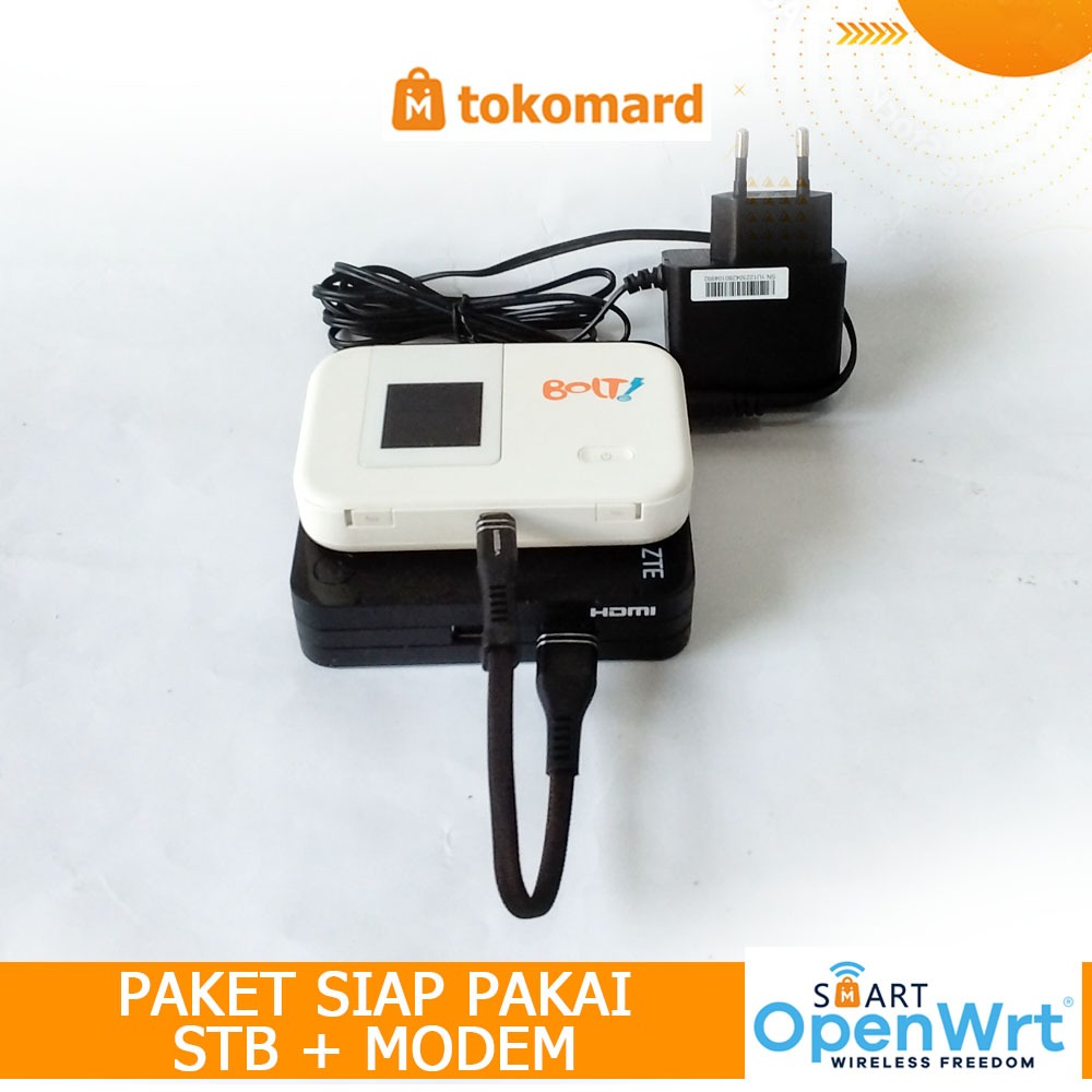 Jual STB OpenWrt Paket Lengkap STB B860H V1 dan Modem Bolt E5372s ...