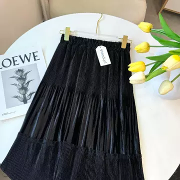 Rok Plisket Premium Rok Plisket Payung Basic Wanita Panjang Long Skirt