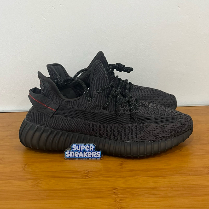 Static Black Non Reflective Yeezy All Black 350 V2 V2 Black Static