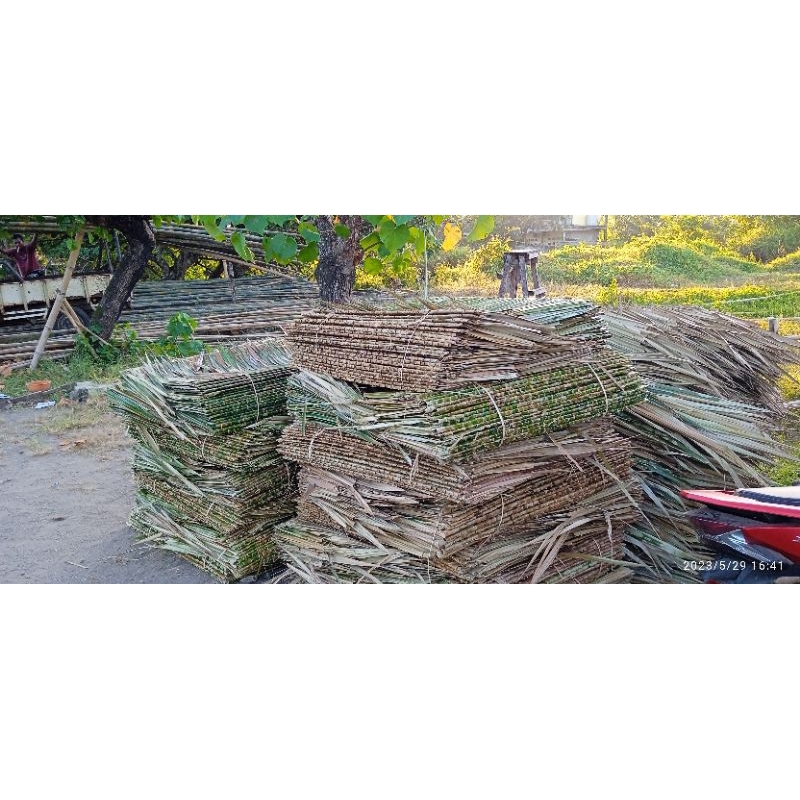 Jual atap dahon daun rumbia 10 pcs | Shopee Indonesia