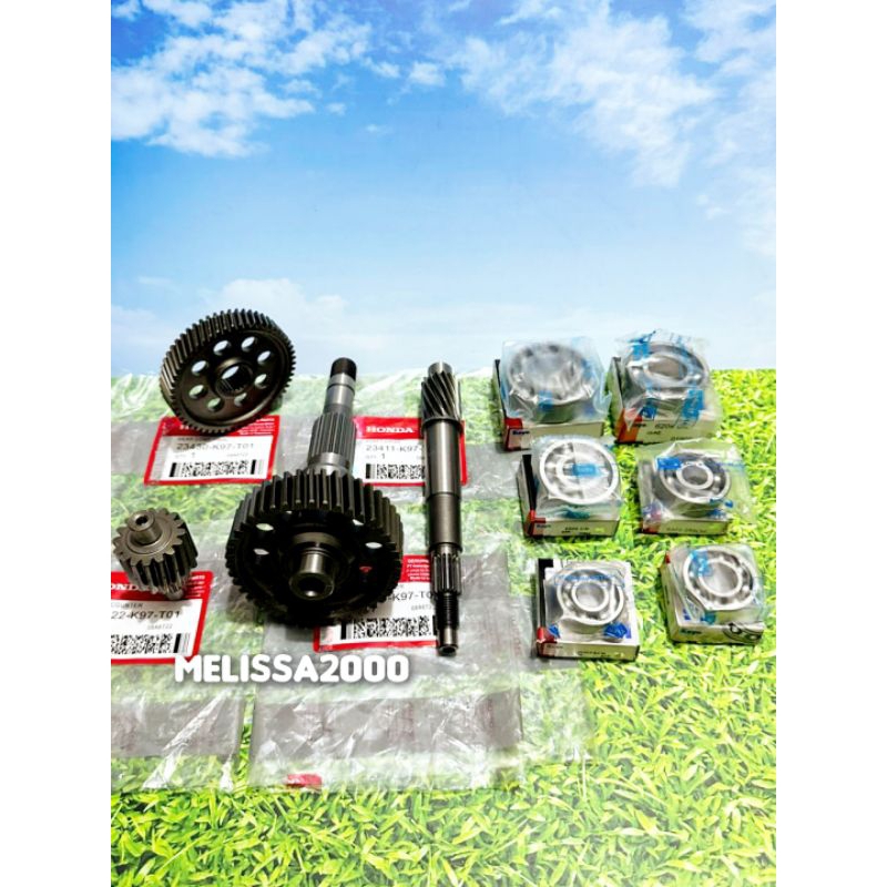 Jual GIGI RASIO K97 SET 4PCH+6PCH BEARING KOYO, HONDA PCX 150 NEW LOKAL ...