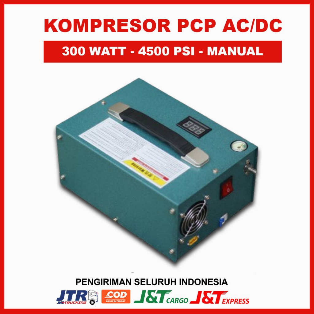 Jual KOMPRESOR PCP AC/DC 12V / 220V 300 watt Bisa Pakai Aki - Kompresor ...