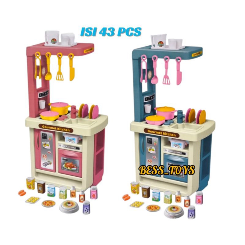 Jual Mainan Anak Kitchen Set Series 43 pcs 18046 Mainan Alat Masak Anak ...