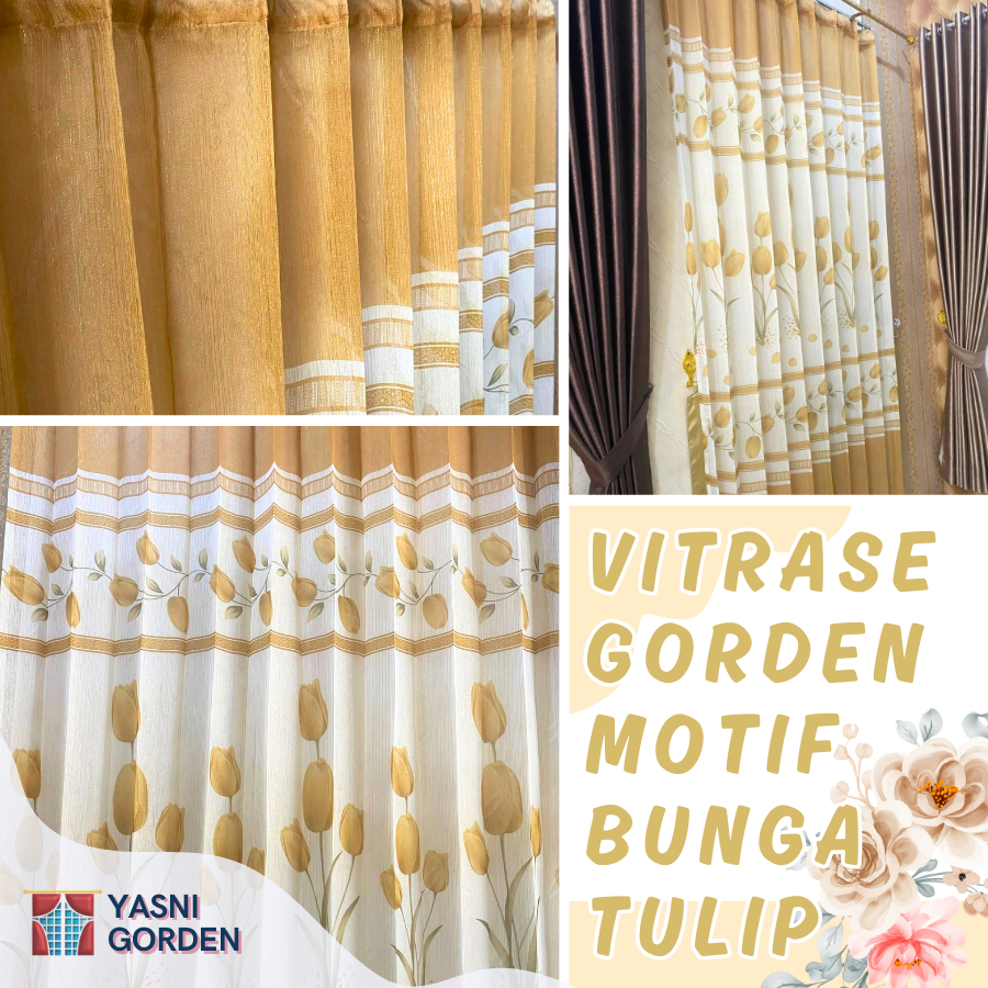 Jual VITRASE GORDEN BLACKOUT ORIGINAL PREMIUM MOTIF BUNGA TULIP CANTIK ...