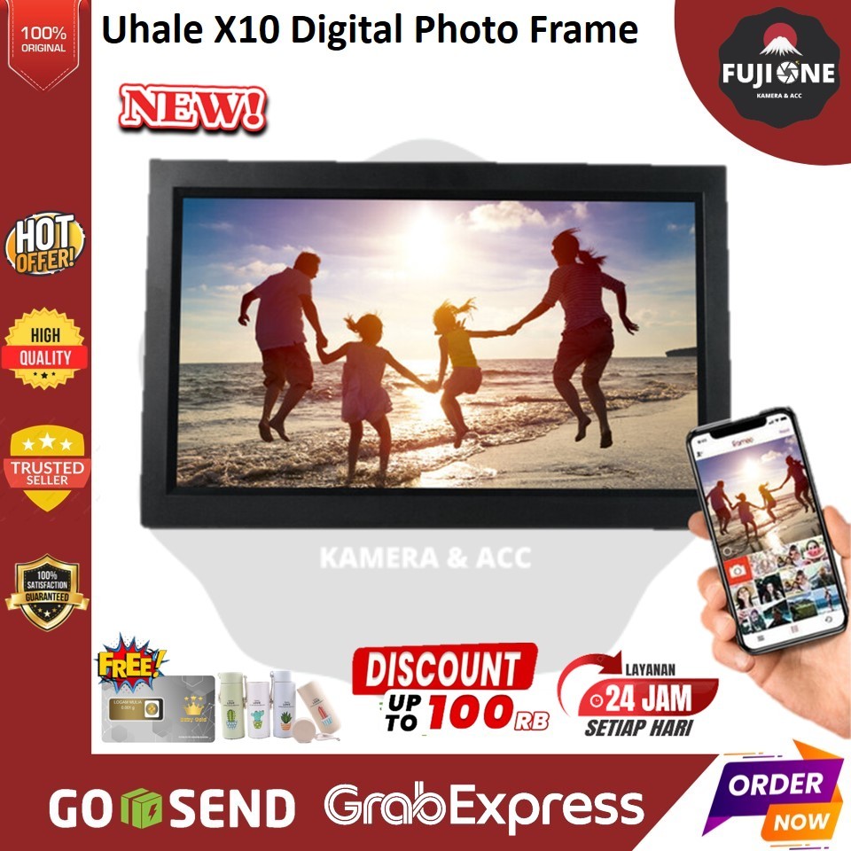 Jual Uhale X10 Digital Photo Frame Bingkai Foto Touch Screen 15.6 Inch ...