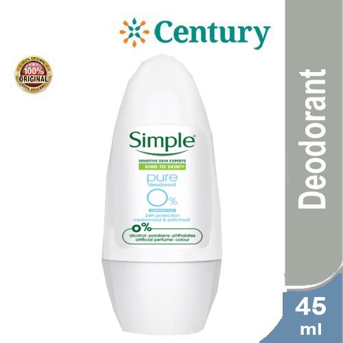 Jual Simple Pure Deodorant 45ml / Deodoran | Shopee Indonesia