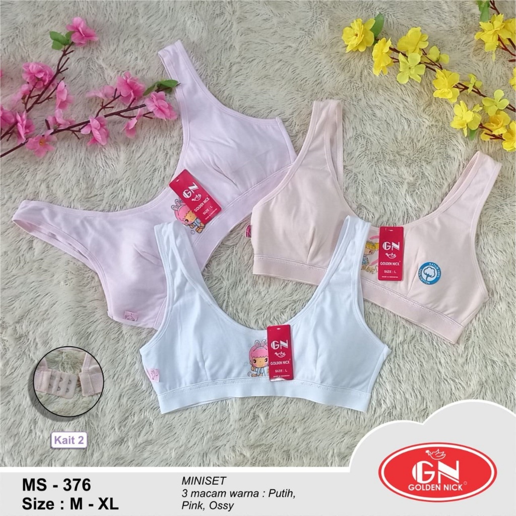 Jual ( 3pc ) Miniset Golden Nick 376 | Pakaian Dalam Anak | Miniset ...