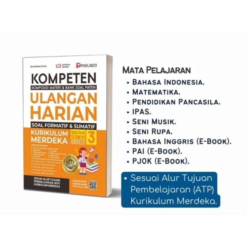 Jual BUKU KOMPETEN ULANGAN HARIAN UNTUK SD/MI KELAS 3 KURIKULUM MERDEKA ...