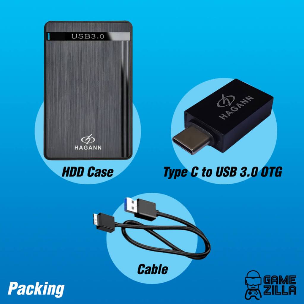 Jual USB 3.0 Casing dan Kabel + OTG Type C Hardisk Eksternal 2.5” HDD ...