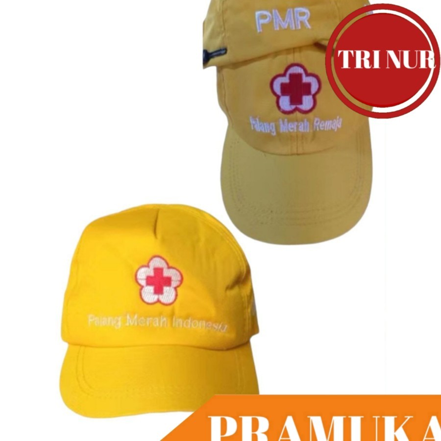 Jual Topi PMR & PMI Warna Kuning Logo Bordir | Shopee Indonesia