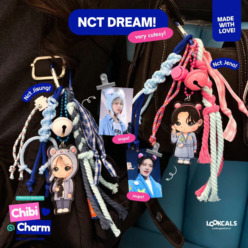 Chibi Charm Bagcharm NCT DREAM Keychain KPOP Aksesori Unik dan Lucu