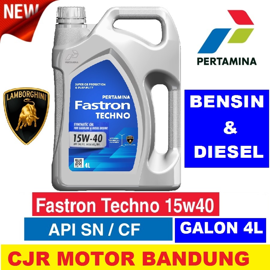 Jual OLI MOBIL LIGHT DIESEL & BENSIN Pertamina FASTRON TECHNO 15W 40 ...