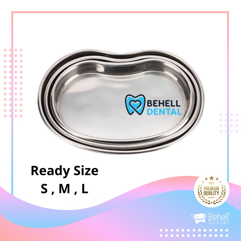 Jual DENTAL KIDNEY CURVED TRAY GINJAL SS Size S M L - Wadah Tempat ...