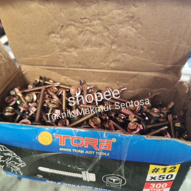 Jual Baut Roofing Ruping 12 x 50 Sekrup Baja Ringan Skrup SDS Self ...