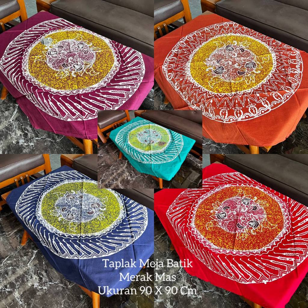 Jual TAPLAK MEJA BATIK CAP HANDMADE | KAIN BATIK /TAPLAK MEJA BATIK ...