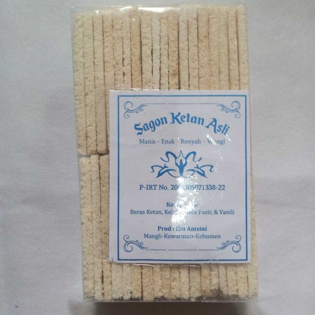 Jual Kue Sagon Ketan Kering Asli Kebumen Hidangan Lebaran Jadul 350gram ...
