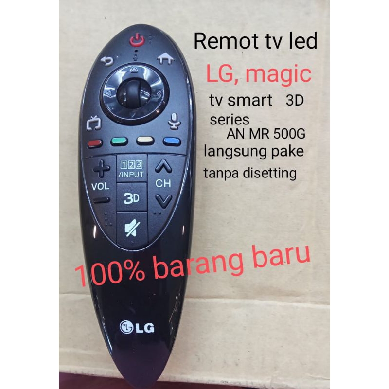 Jual Remote/Remot tv LG smart magic series AN MR 500G langsung pake ...