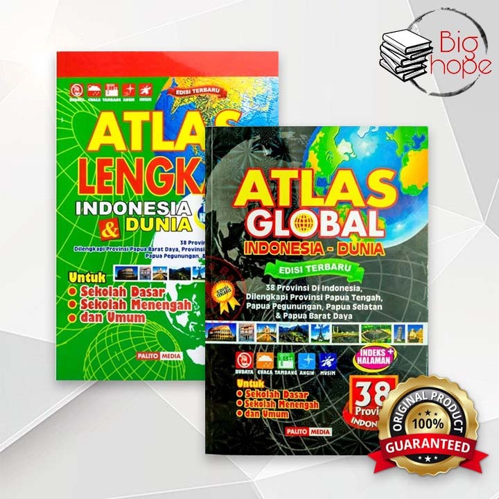 Jual Buku Atlas 38 Provinsi Edisi Terbaru / Atlas Lengkap Indonesia ...
