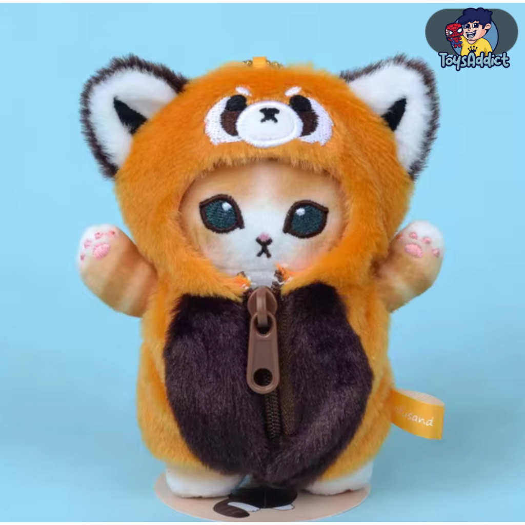 Jual Cat Mofusand Plush Doll Fox Raccoon 12cm Keychain | Shopee Indonesia