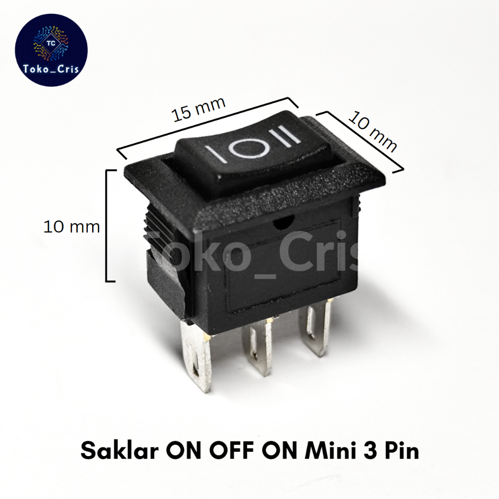 Jual Saklar ON OFF ON Mini 3 Pin / Saklar Switch ON OFF ON Kecil 3 Kaki ...