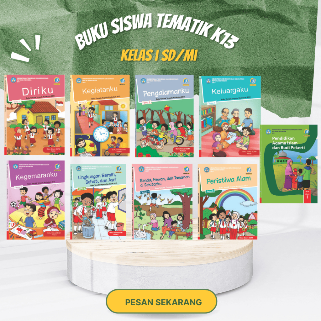 Jual BUKU SISWA TEMATIK K13 KELAS 1 SD/MI KEMENDIKBUD | Shopee Indonesia