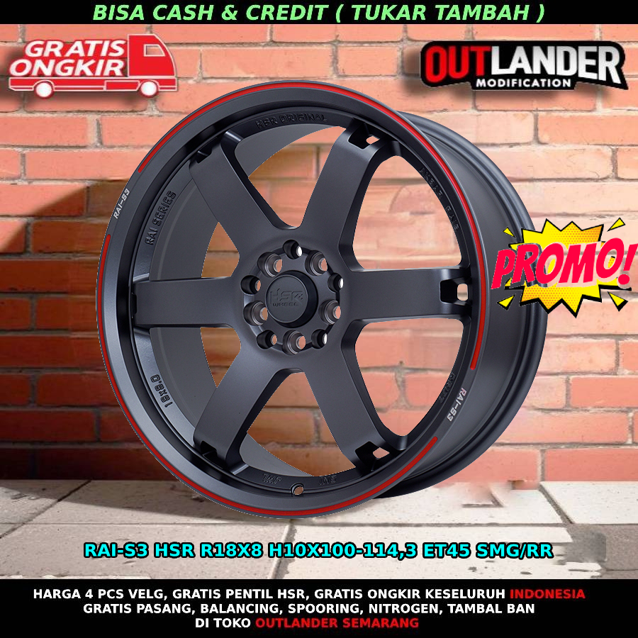 Jual Velg racing ring 18 new yaris cross veloz ft86 vw polo xpander ...