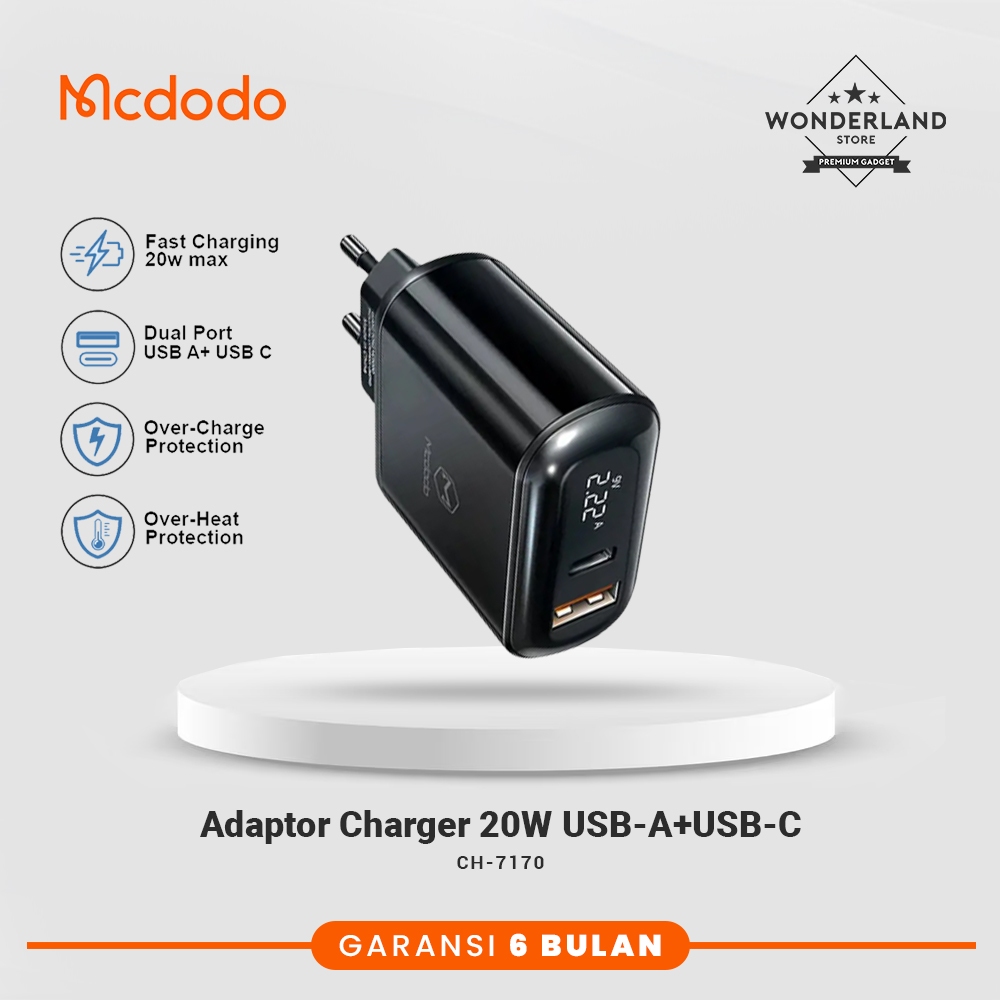 Jual Mcdodo Adaptor Charger iPhone Fast Charging with Digital LED ...
