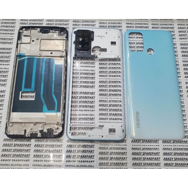 Jual Kesing Backdoor Housing Casing Fullset Realme C17 Lengkap 3 bagian ...