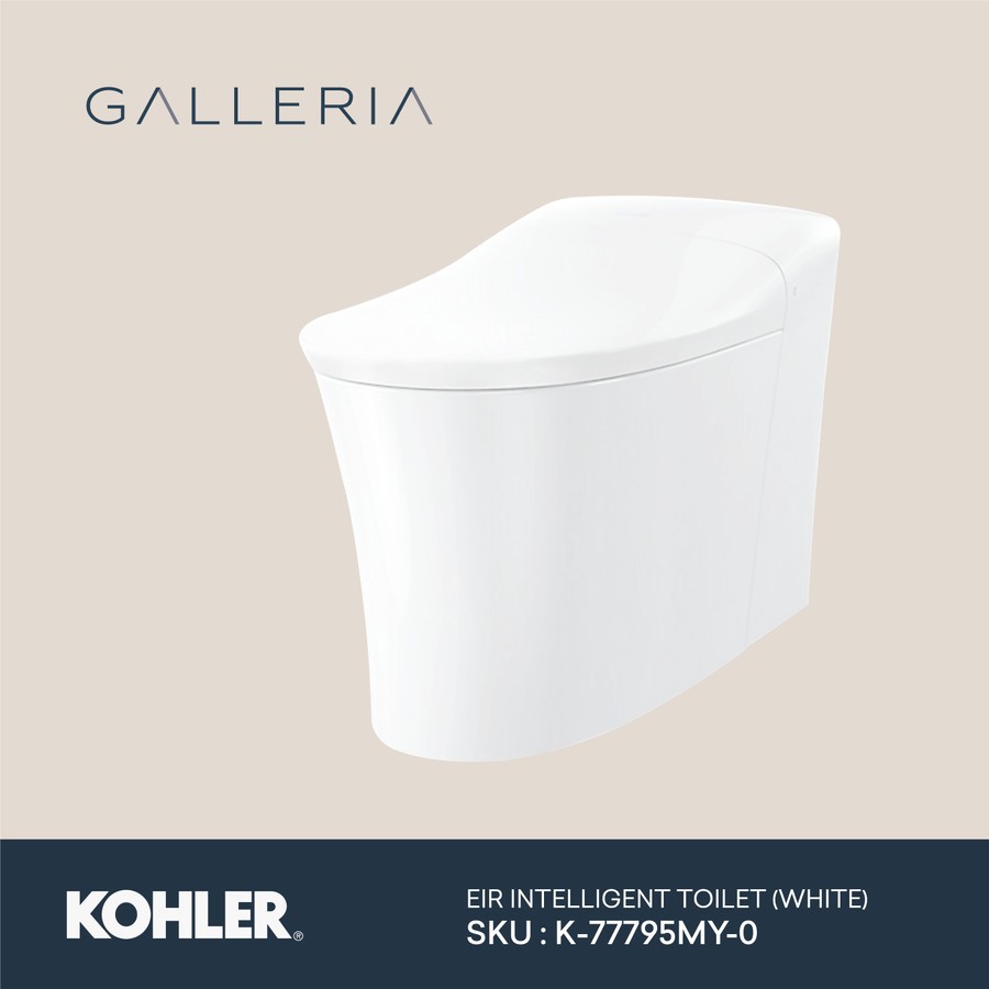 Jual Kohler Eir Intelligent Toilet White - K-77795MY-0 / Kohler Kloset ...
