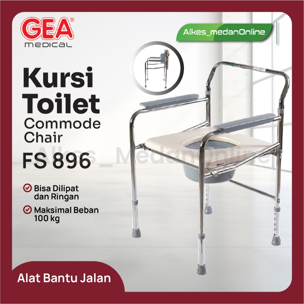 Jual GEA l Kursi BAB Commode Chair FS 896 | Toilet Portable | Shopee ...