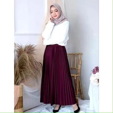 Rok Plisket Jumbo Rok Jumbo Plisket Mayung Rok Plisket Premium Pleated Skirt