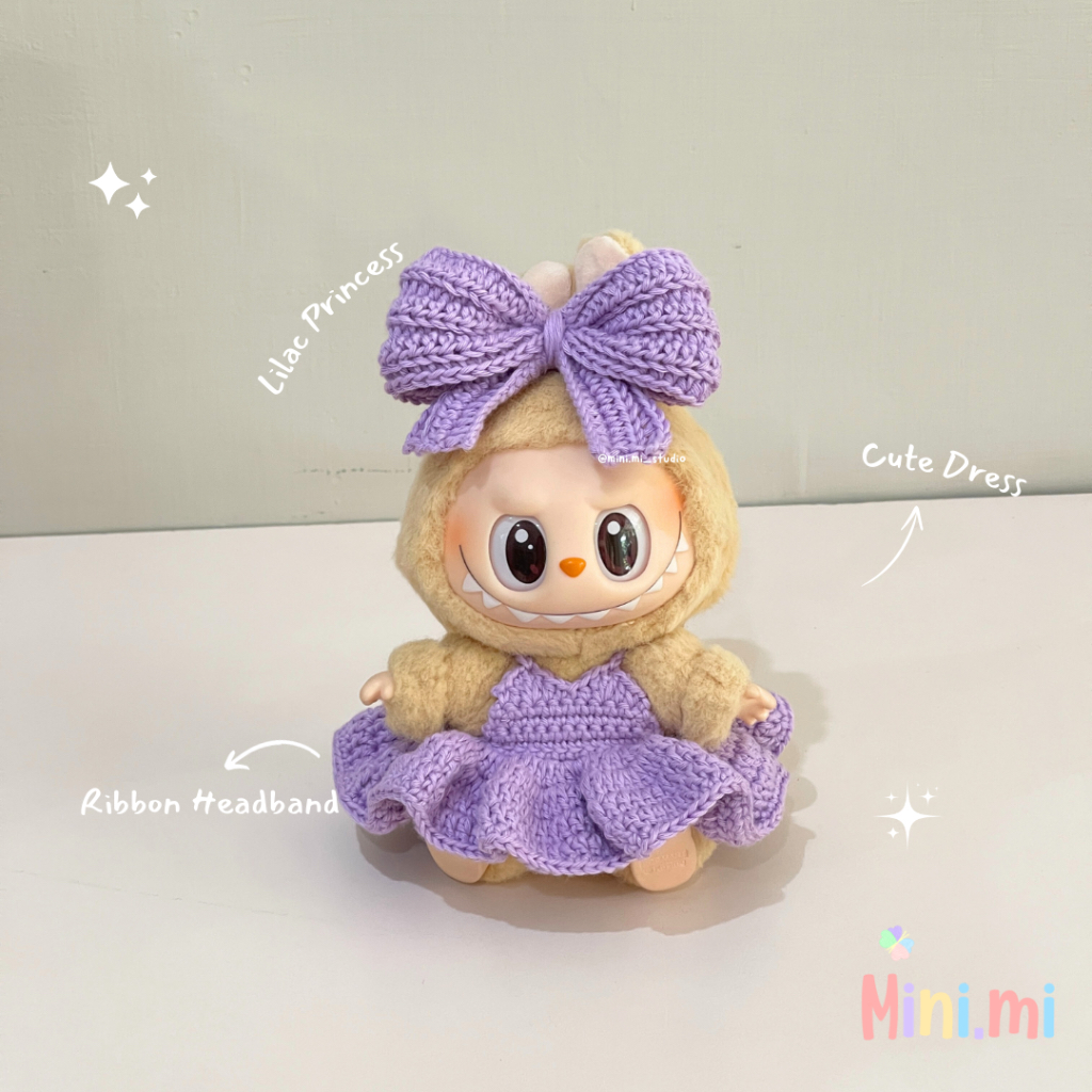 Jual BAJU LABUBU Lilac Princess | Costume Labubu v1 v2 | Shopee Indonesia