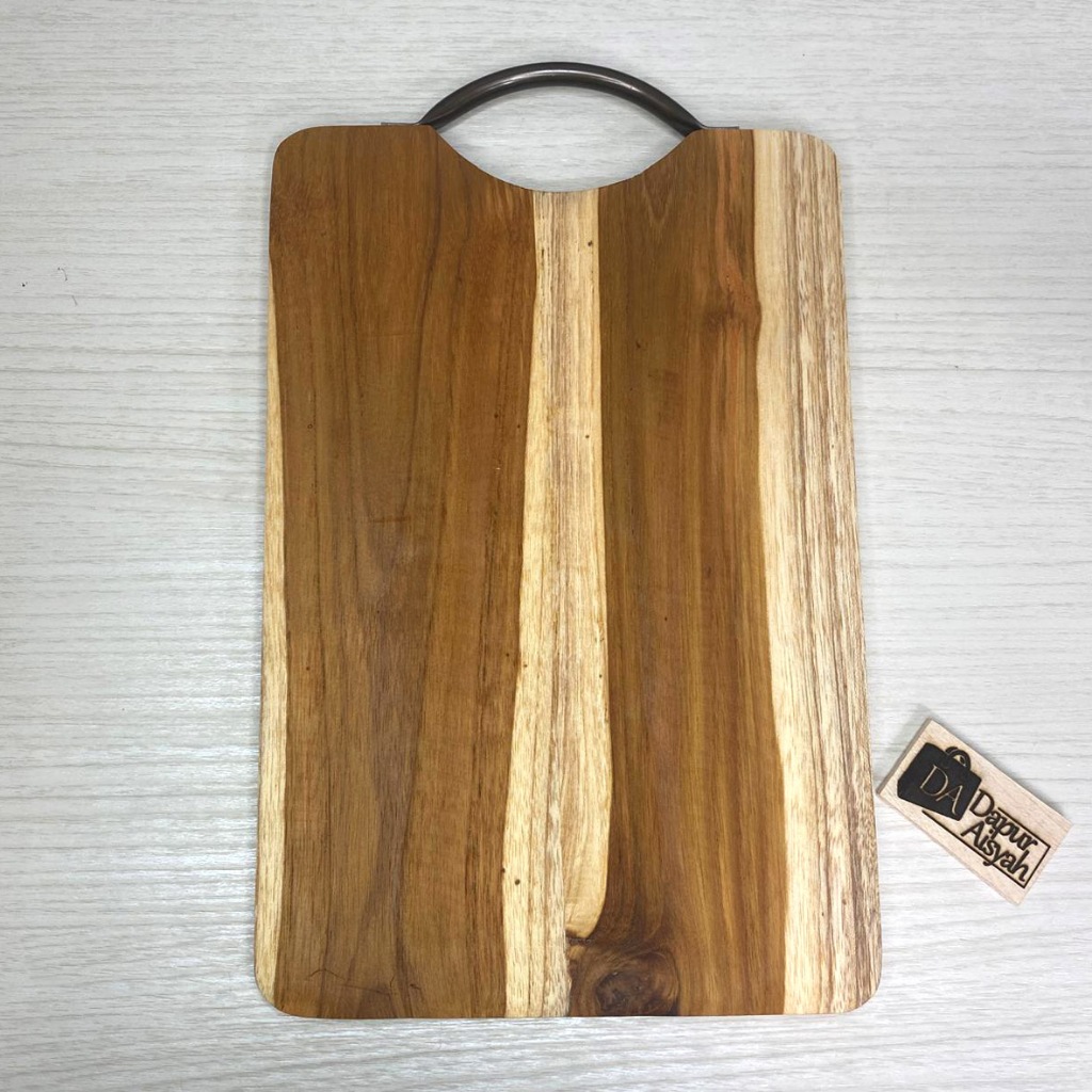 Jual Talenan Kayu Jati Model Pegangan Alumunium Ukuran 20 x 30 Cm ...