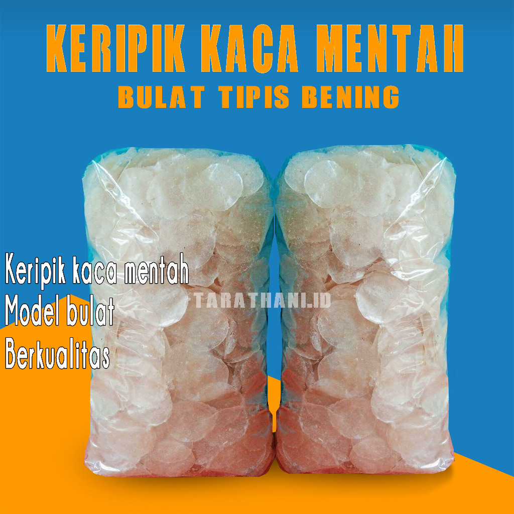 Jual Kripik Kaca/Pikca 1kg & 500g Mentah Model Bulat | Shopee Indonesia