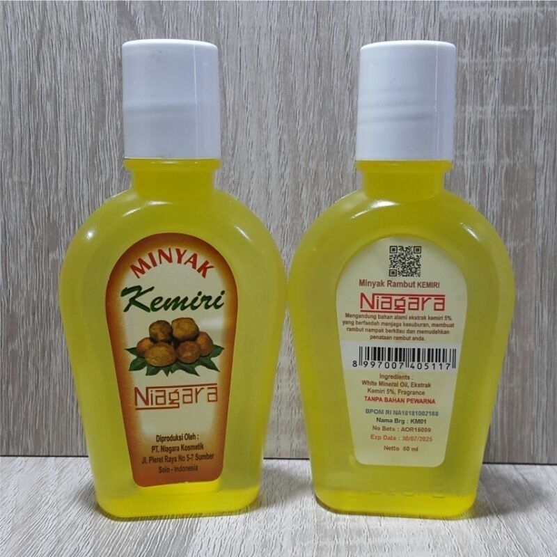 Jual MINYAK RAMBUT KEMIRI NIAGARA KUNING 60ML | Shopee Indonesia