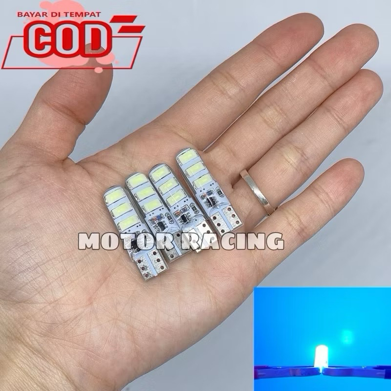 Jual 4 PCS Lampu Sen Jelly Kedip LED T10 6 Mata / Paket Bohlam Lampu ...