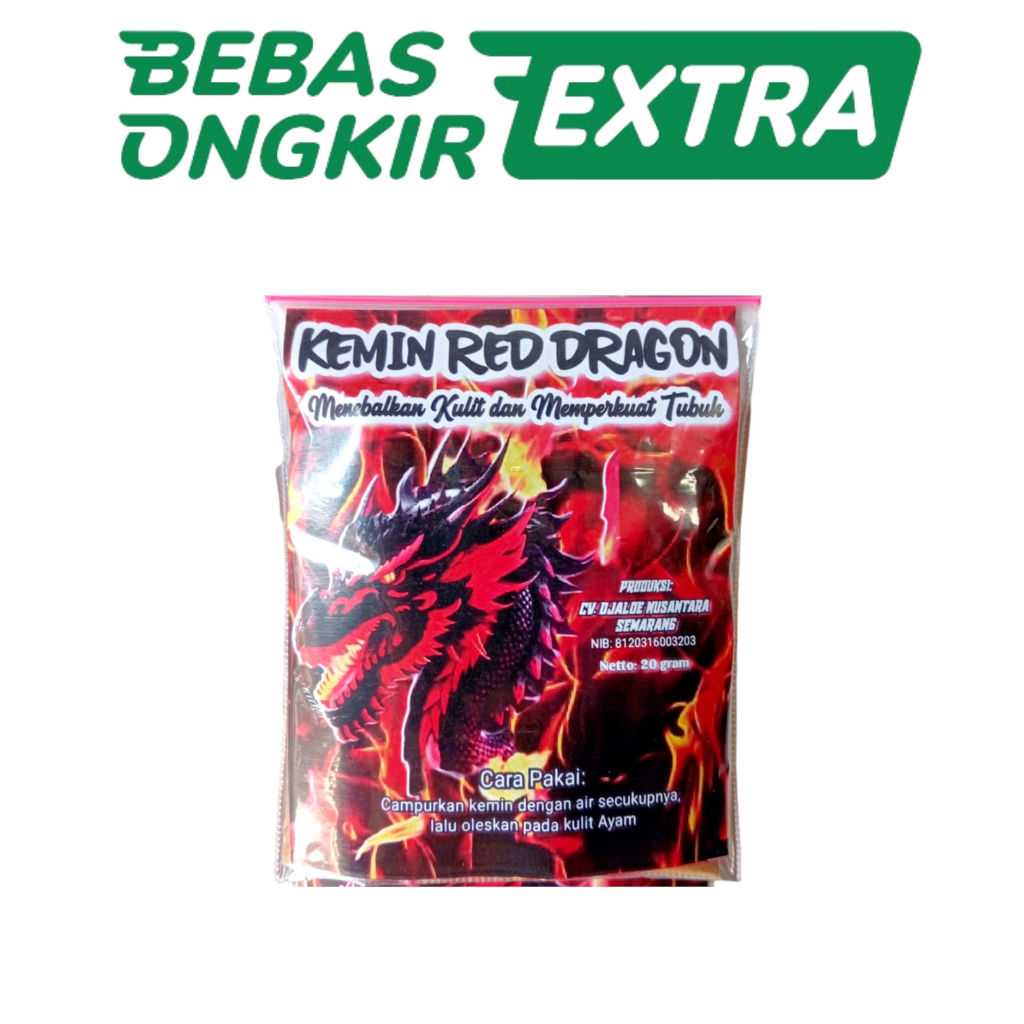 Jual KEMIN DJALOE SASET (Red Dragon) - menebalkan dan memerahkan kulit ...