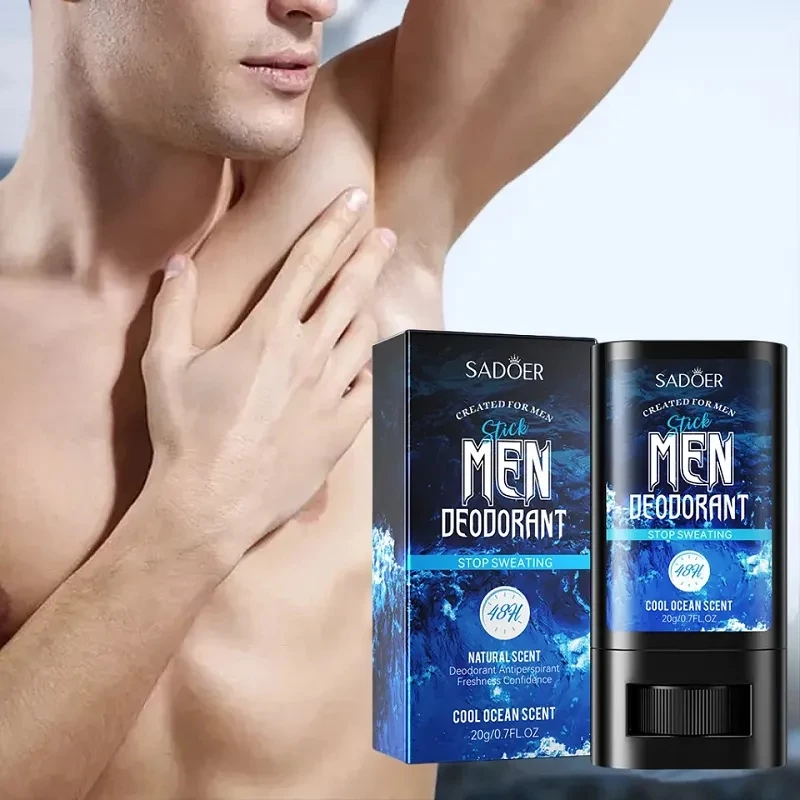 20gr - Sadoer Men's Deodorant Stick Stay Refreshing Cool Penghilang Bau Badan Tahan 24Jam | AutoStock